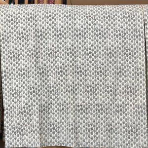 Four West Elm 100% cotton curtain panels in neutral palate
